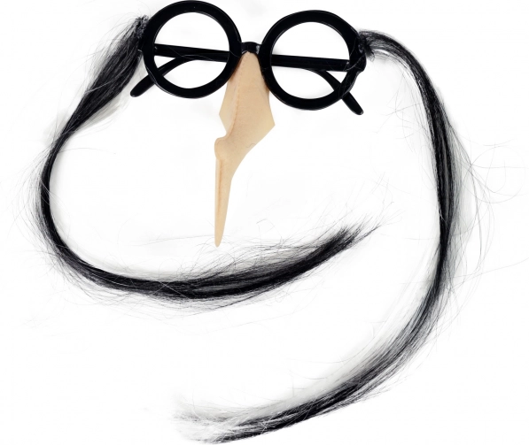 Boszorkány szemüveg orral