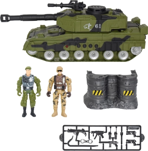 MAC TOYS katonai tank fénnyel és hanggal
