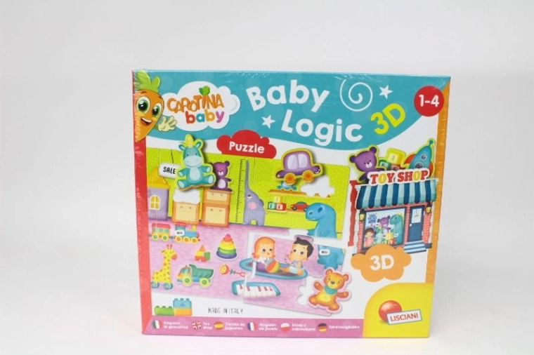 Lisciani Carotina Baby Logic 3D puzzle a legkisebbeknek