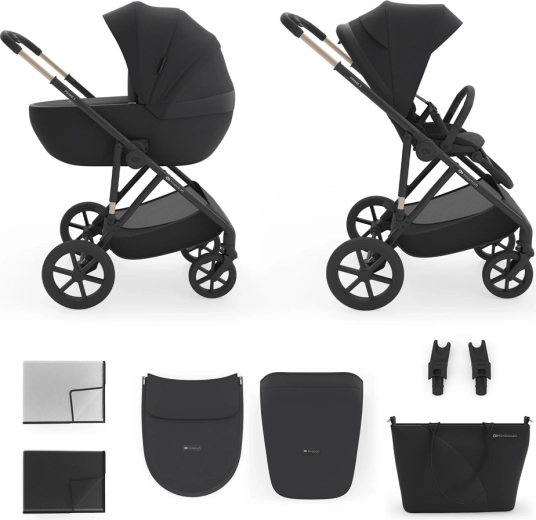 Kinderkraft kombinált 2 az 1-ben babakocsi Prime 3 Venezian Black