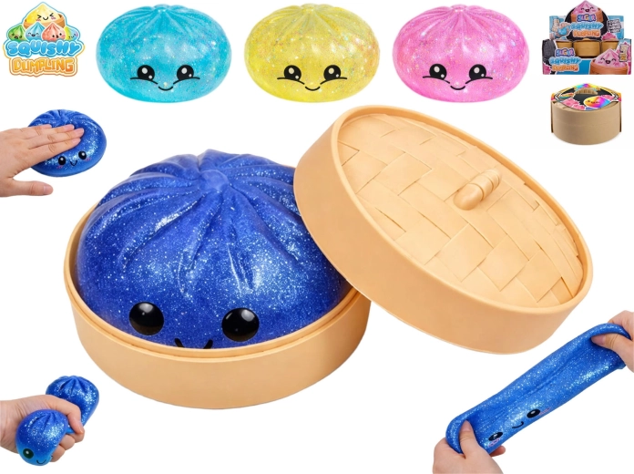 Squishy gombóc stresszoldó játék sugar 9 cm (színmix)