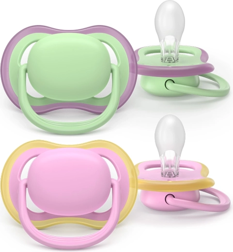 Philips Avent Ultra Air cumi, rózsaszín és zöld, 6–18 hónapos, 2 db