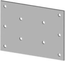70 × 70 mm-es összekötő lemez, horganyzott acél