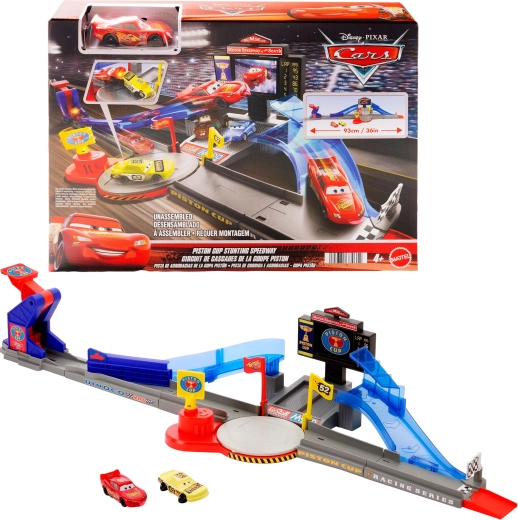 Kaszkadőr pálya Arany dugattyú DISNEY PIXAR CARS 90 cm + McQueen autócska