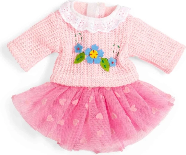 Bigjigs Toys rózsaszín tüllszoknya és pulóver 28 cm-es babához