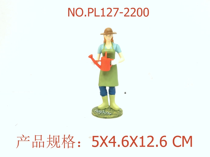 Farmernő figura 12,6 cm