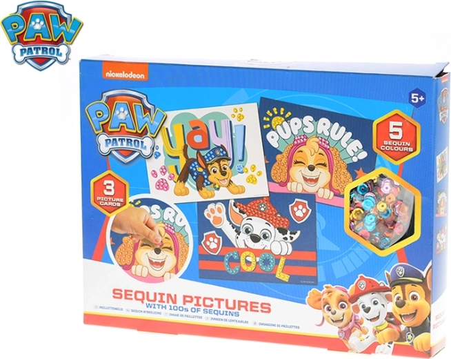 Mozaikkészlet PAW PATROL – csillogó képek gyerekeknek