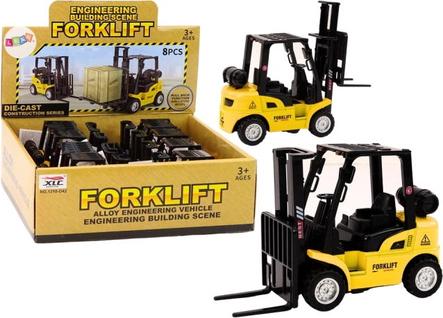 Fém homlokvillás targonca súrlódásos meghajtással – sárga