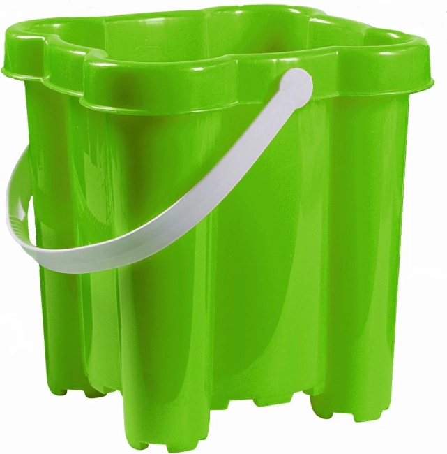 Androni homokvár-vödör 4 toronnyal, magasság 20 cm – Zöld