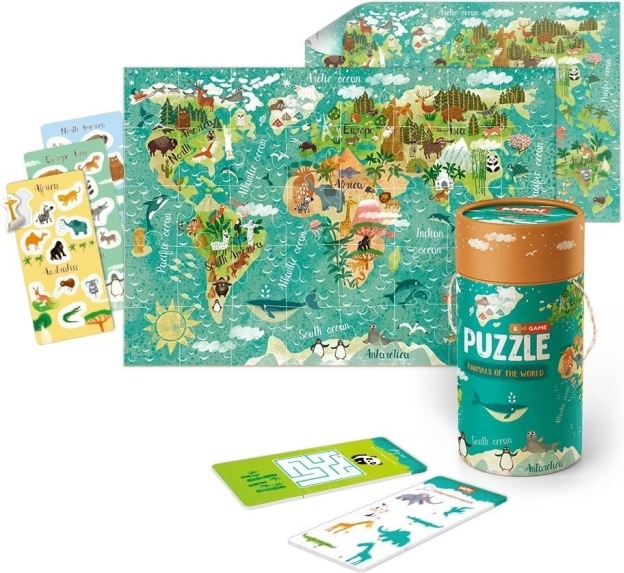 Dodo készlet: puzzle, játékok és kiegészítők – világ állatai