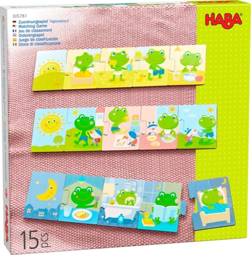 Haba fa puzzle – A béka napja, 3×5 darab