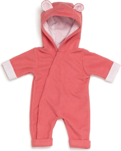 Skrållan kapucnis polár (fleece) overall babáknak 36–40 cm