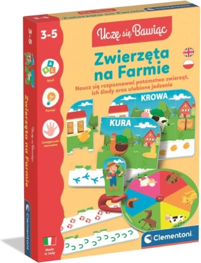 Állatok a farmon – oktatójáték gyerekeknek