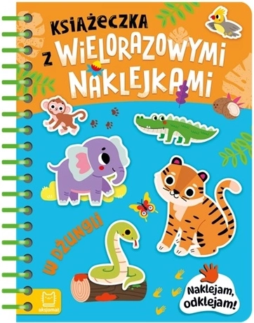 Aktivitáskönyv újrahasználható matricákkal – a dzsungelben
