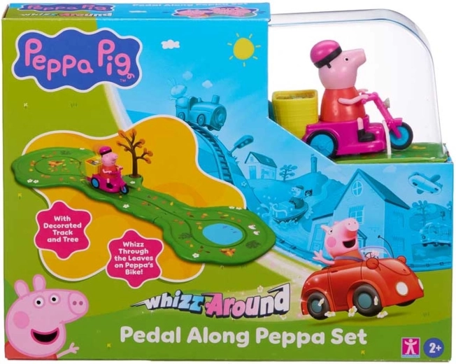 Peppa malac játékszett kerékpárral