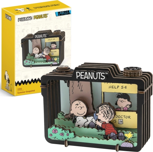 Puremind fa 3D modell PEANUTS Snoopy – nyári jelenet Summer Snapshot