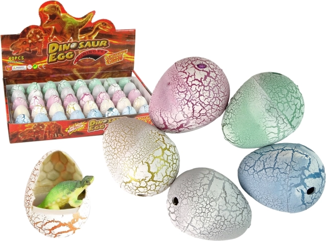 Varázslatos Dinoszaurusztojás, 4 cm Fehér