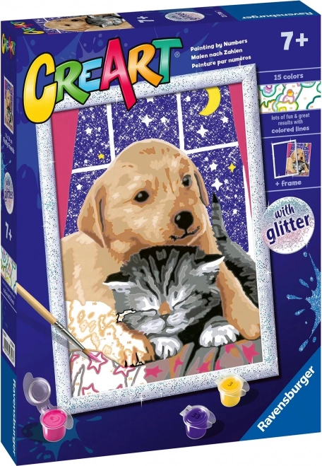 CreArt Fluffy Friends – számok szerinti festés