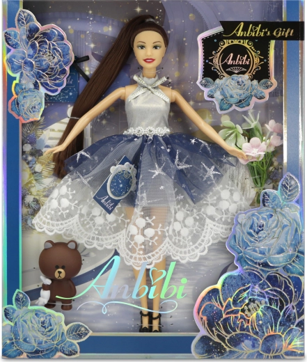 Anbibi virágos baba Martinka 28 cm