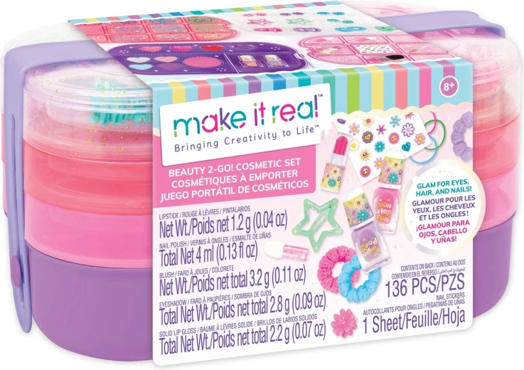 Make It Real Beauty 2-Go! gyermek utazó kozmetikai készlet