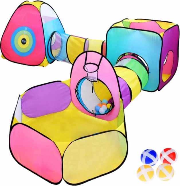 Mega játszóközpont Sátor szett 5 az 1-ben Alagút sátrak ZA4974