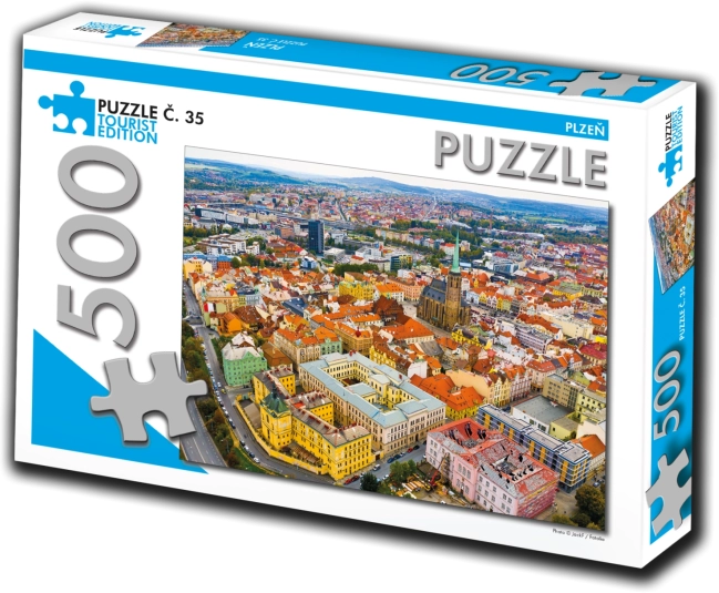 Puzzle Plzeň 500 darab turisztikai kiadás