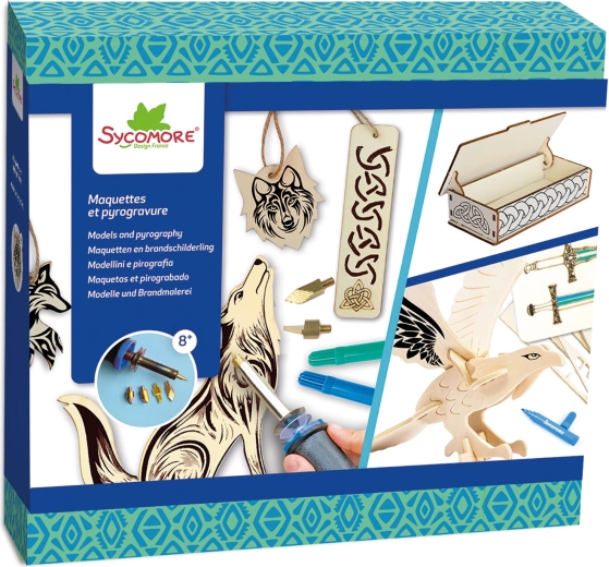 Lovely box – pirográfia kelta ornamentumok