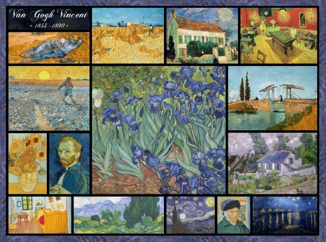 Vincent van Gogh kollázs kirakó 2000 darab