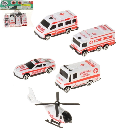 Adar mentőszolgálati járművek elsősegély készlet 5 db (4 autó + helikopter)
