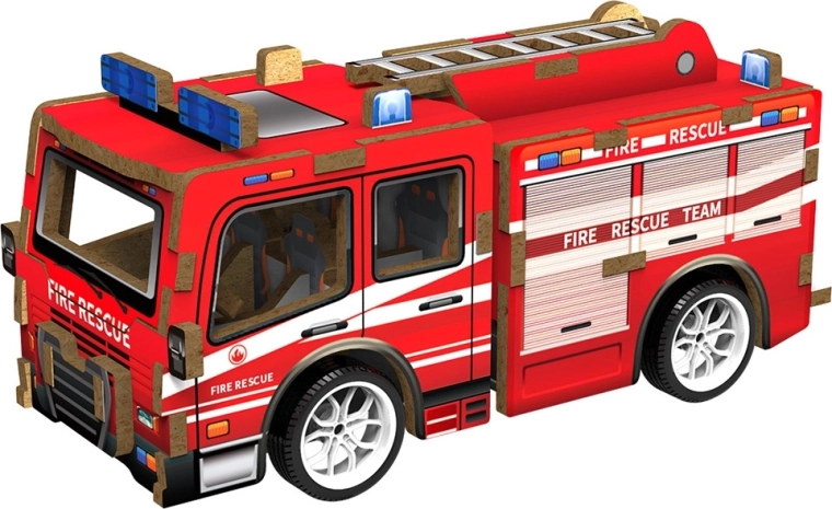 2Kids Toys 3D fa kirakó tűzoltóautó