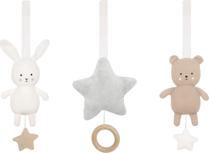 Jabadabado textil játékok játszóállványra teddy & bunny
