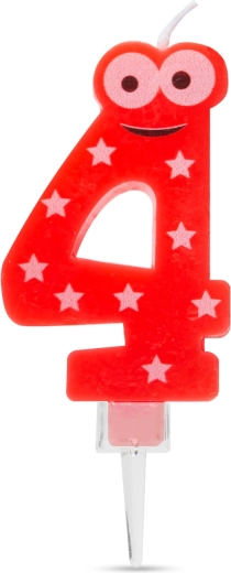 4-es szám alakú tortagyertya