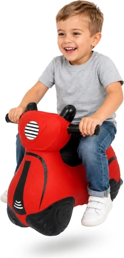 HoppyDoo piros ugráló robogó pumpával