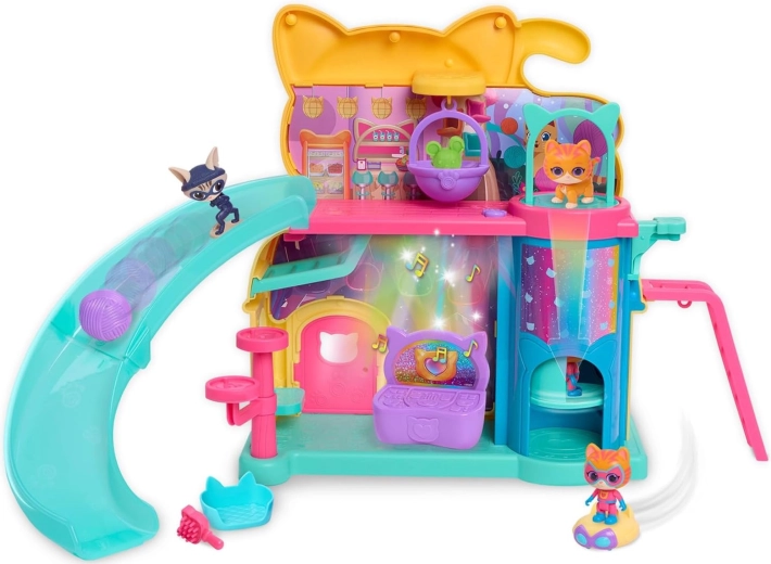 Disney Junior Szupercicák Purr'n'Play játékszett figurákkal