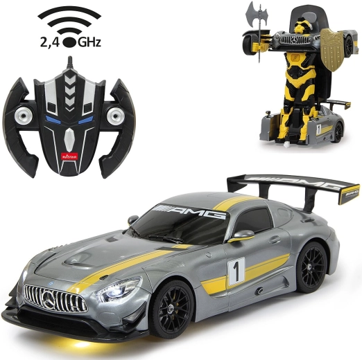 Jamara Mercedes-Benz AMG GT3 átalakítható RC autó/robot 1:14 2,4 GHz szürke – 1 darab