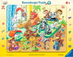 RAVENSBURGER Puzzle Állati óvoda 24 darab