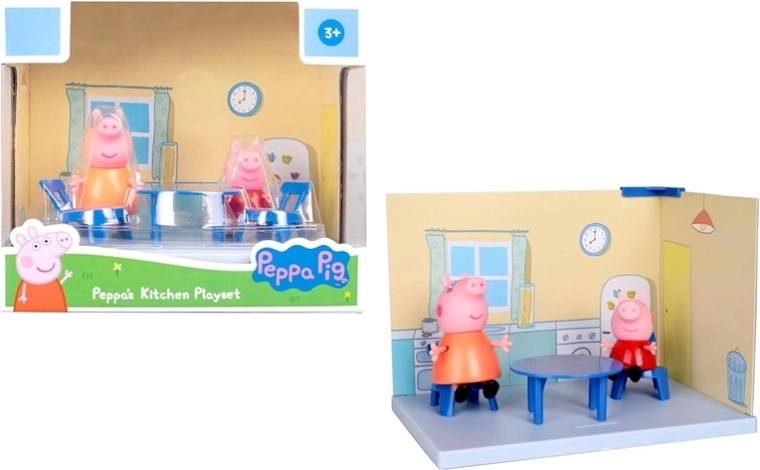 Peppa Pig játékszett – konyha 2 figurával