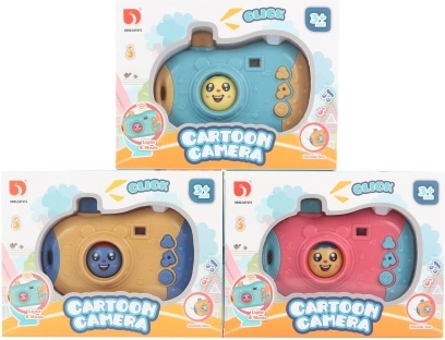 Gyerek fényképezőgép elemmel, fénnyel és hangokkal