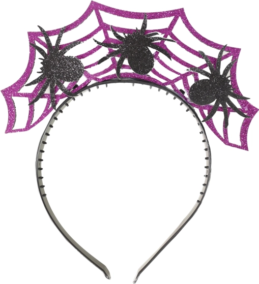 Halloween fejpánt lila pókkal