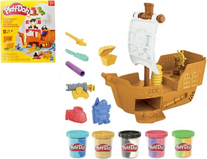 Play-Doh kalózhajó – kreatív gyurmakészlet