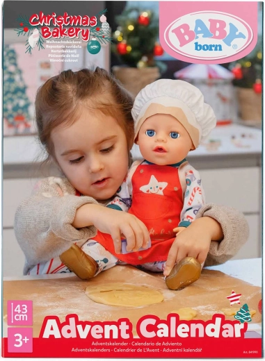 Baby Born adventi naptár 2026 kiegészítőkkel 43 cm-es babához