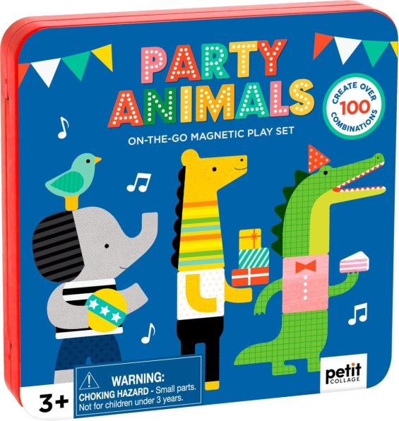 Mágneses könyv: Állatos buli PETIT COLLAGE