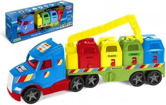 Auto Magic Truck műanyag kukásautó 75 cm dobozban 79x28x20 cm
