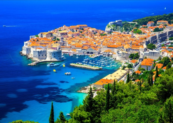 Puzzle Dubrovnik óvárosa, Horvátország 1000 darab