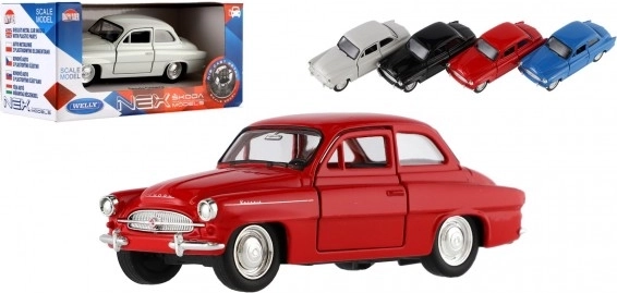 Fém autómodell Škoda Octavia 1959 1:34–1:39, 11 cm, szabadonfutás