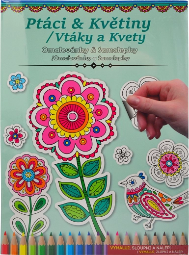 Kifestők és matricák – madarak és virágok