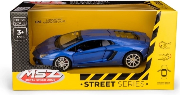 MSZ Lamborghini Aventador Coupé 1:24 méretarányban, kék