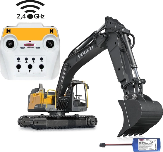 Fém RC Volvo EC160E kotrógép 1:16 méretarányban, bontókészlettel