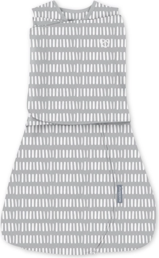 SwaddleMe pólya szabad karokkal, TOG 1, pamut, Szürke, 3–6 hó