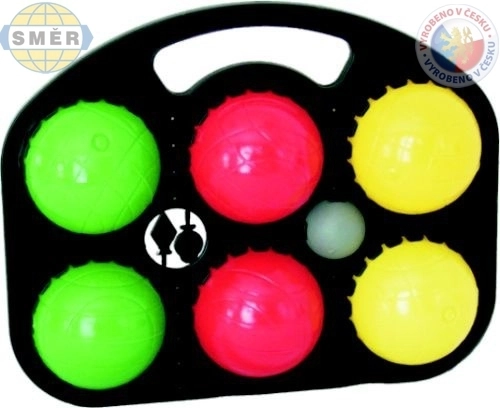 SMĚR műanyag pétanque játék 6 golyóval